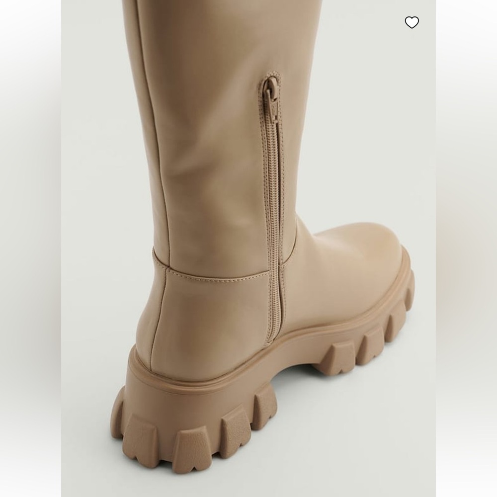 NA-KD Profile Sole Shaft Boots - Picture 3 of 6
